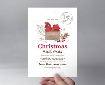 Ornate Christmas Flyer Template (front)