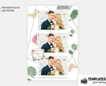 Rustic Wedding Photo Booth Template (4x6 postcard)