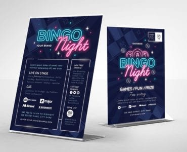 Bingo Flyer Template / Table Tent