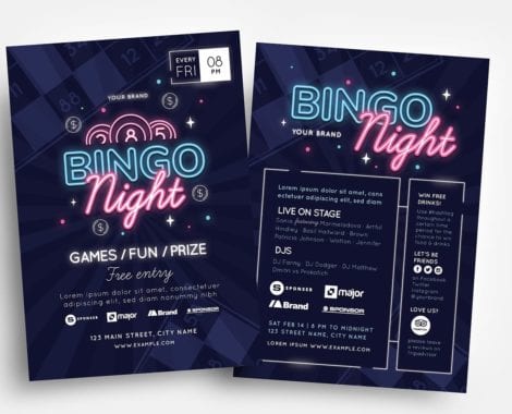 Bingo Flyer Templates