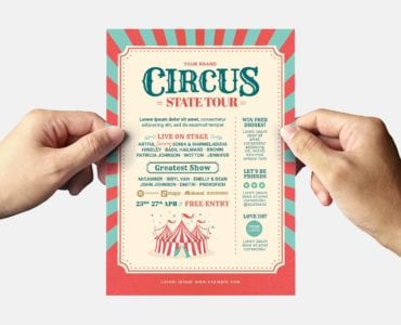 Circus Flyer Template (Back)