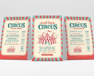 Circus Flyer Template (Table Tent)
