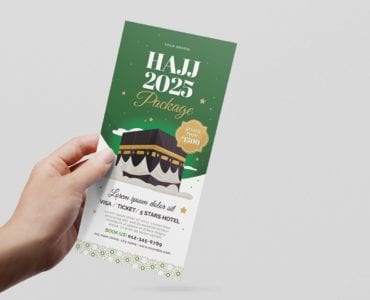 Hajj DL Card Template (Front)