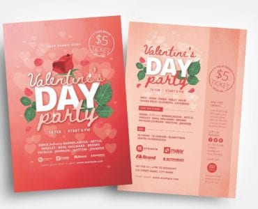 Valentine's Day Flyer Template v3