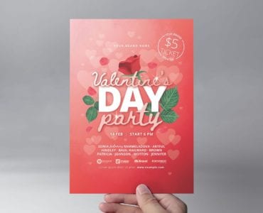 Valentine's Day Flyer Template v3