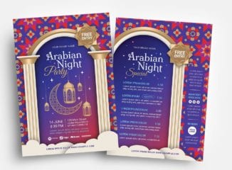 Arabian Nights Flyer Templates