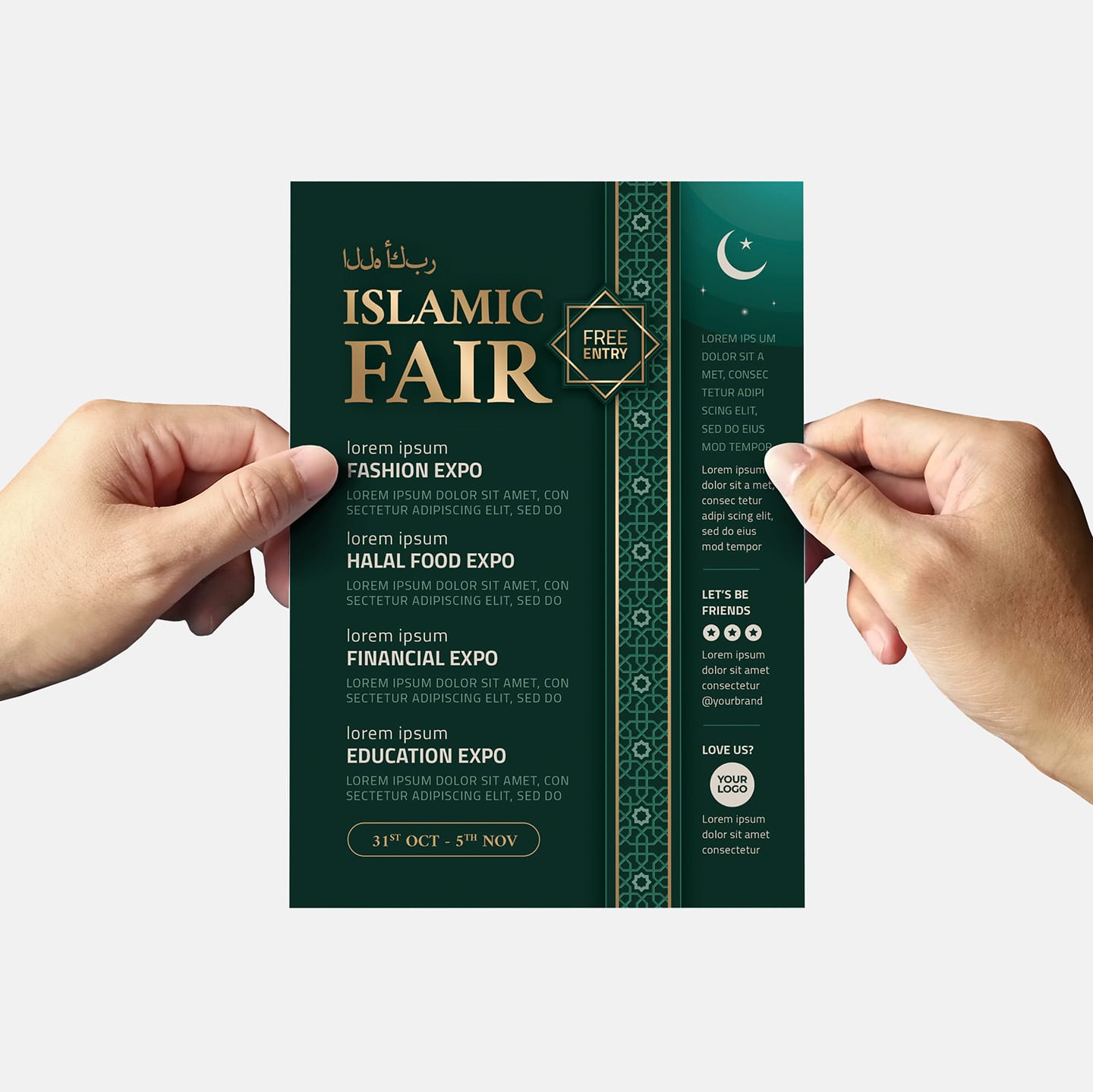 Islamic Flyer Templates PSD Ai Vector BrandPacks