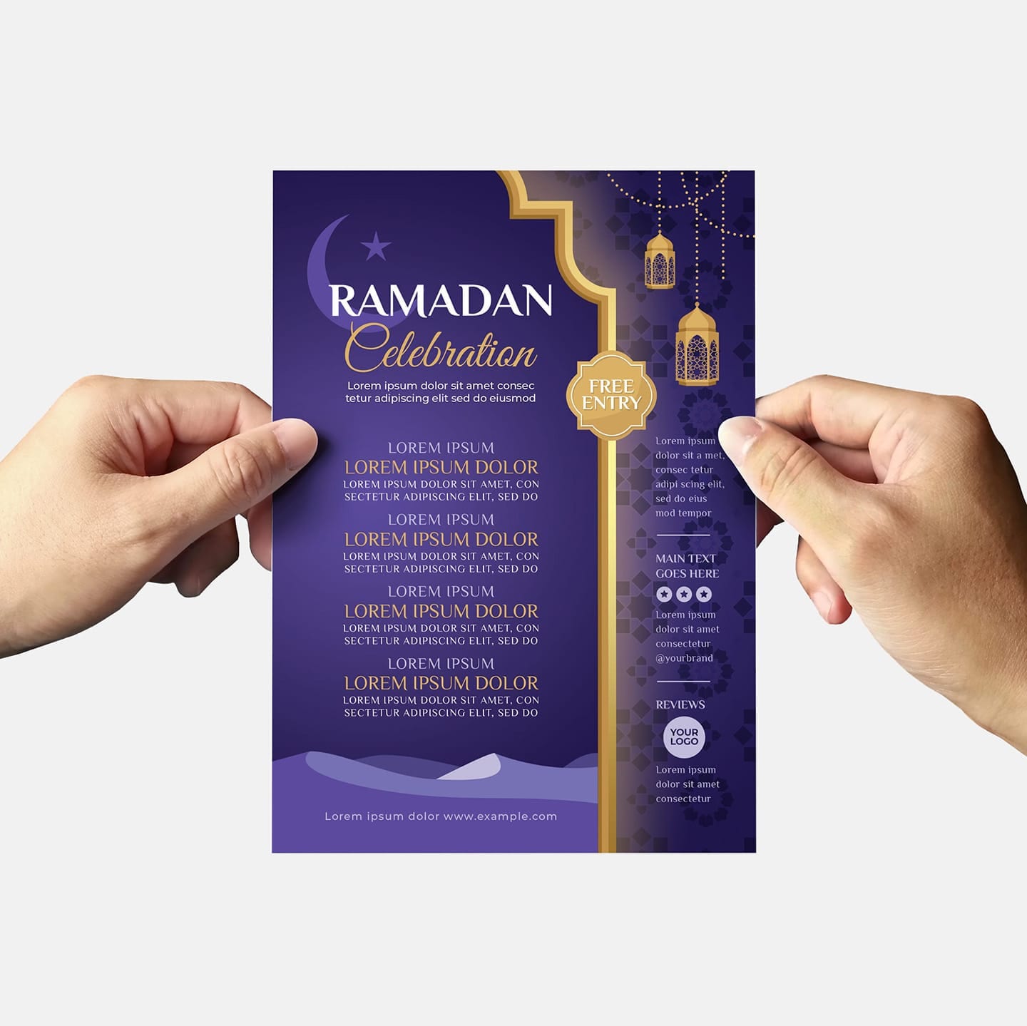Ramadan Iftar Flyer Templates PSD, Ai & Vector BrandPacks
