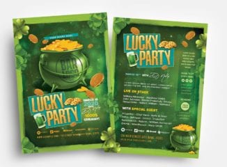 Saint Patrick's Day Party Flyer Template (PSD, Ai & Vector)
