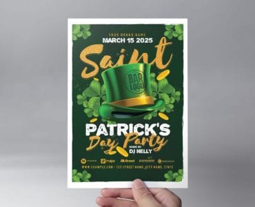 St. Patrick's Day Party Flyer Template (Front)