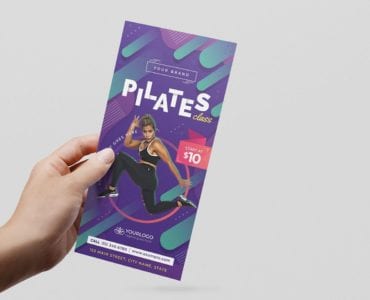 Pilates Gym DL Card Template