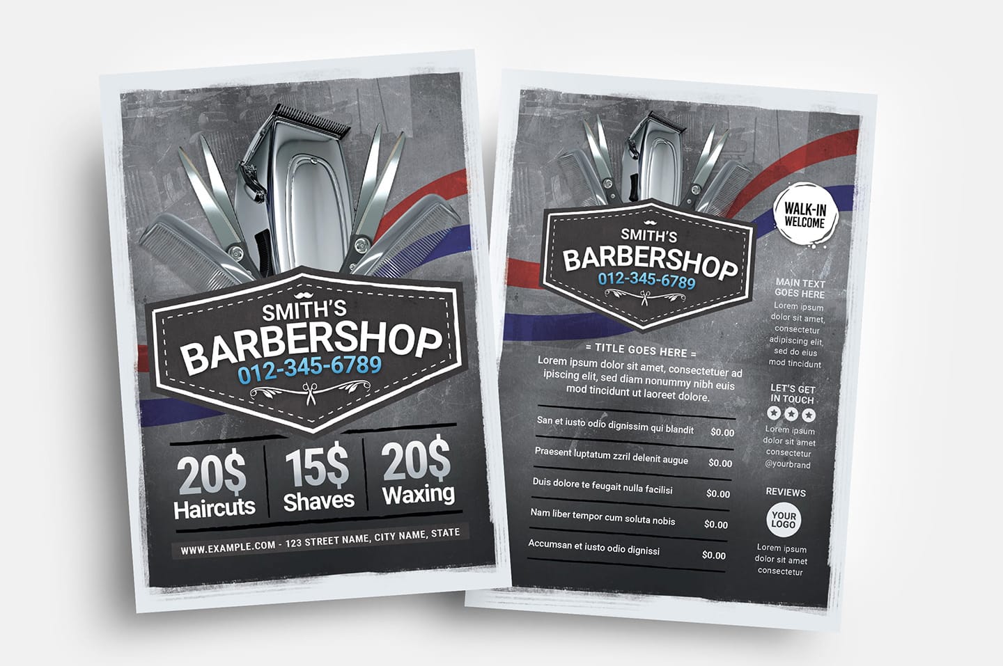 Barber Shop Flyer Templates