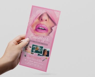 Makeup Artist DL Card Template