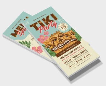 Tiki Party DL Card / Flyer Front