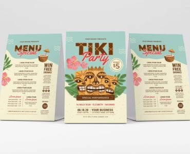 Tiki Party Flyer / Table Tent