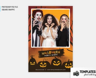 Halloween Party Photo Booth Template