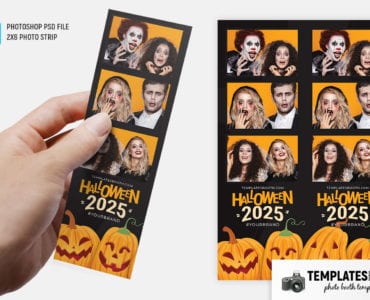 Halloween Party Photo Booth Template