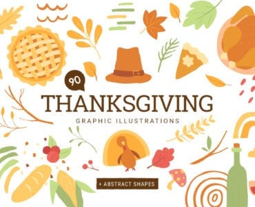 Thanksgiving Vector Graphics & Illustrations for Photoshop & Illustrator