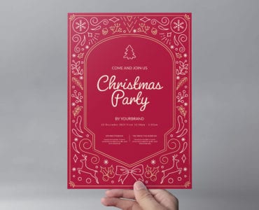 Festive Christmas Menu Templates for Photoshop & Illustrator