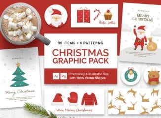 Christmas Vector Graphics for Photoshop & Illustrator