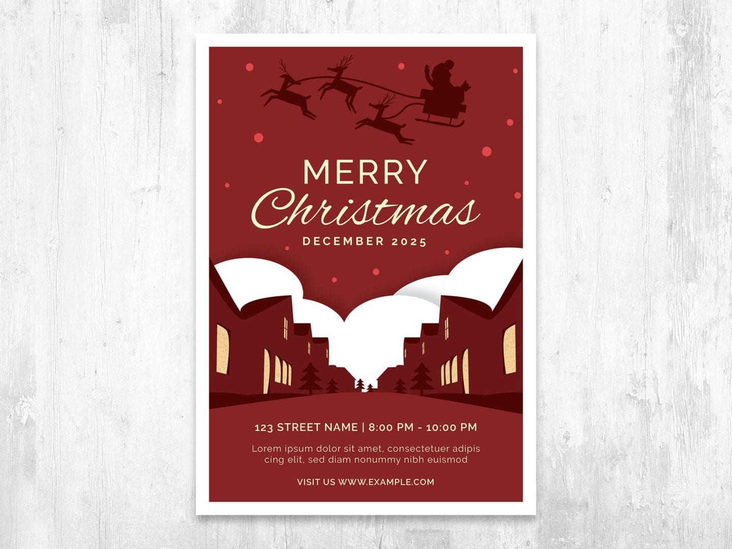 Christmas Card Templates - Adobe Illustrator, Vector, EPS - BrandPacks Throughout Adobe Illustrator Christmas Card Template