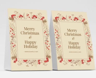 Simple Christmas Flyer Template PSD for Adobe Photoshop
