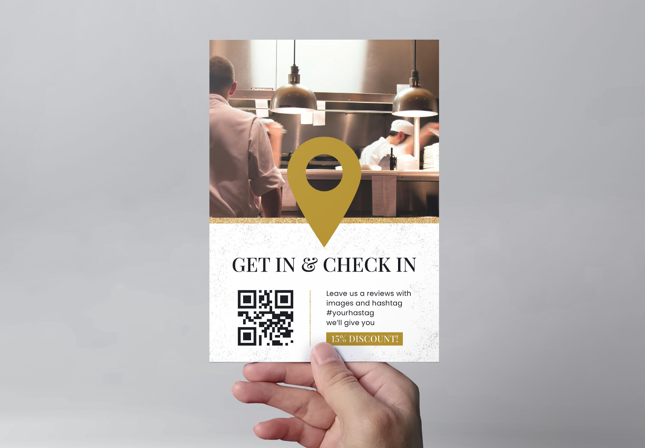 Flyer With Qr Code Template