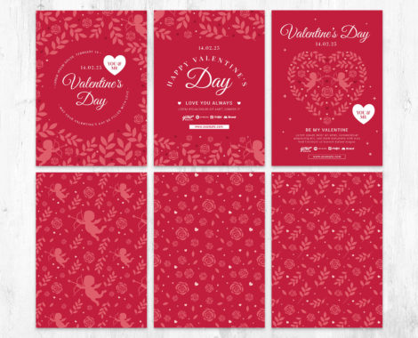Elegant Valentine's Day Flyer Templates in PSD, Ai, EPS, Vector