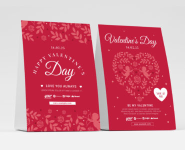 Elegant Valentine's Day Flyer Templates in PSD, Ai, EPS, Vector