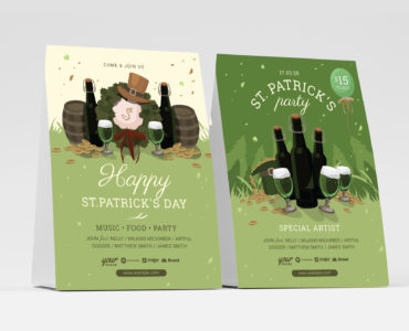 Rustic St. Patrick's Day Flyer Template (PSD & Vector)