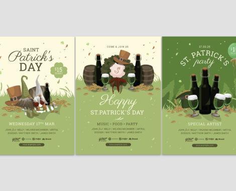 Rustic St. Patrick's Day Flyer Template (PSD & Vector)