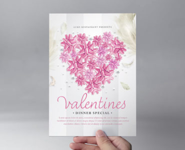 Valentine's Day Party Flyer Template (PSD)