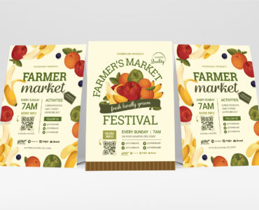 Farmers Market Flyer Templates (PSD, Ai, Vector)