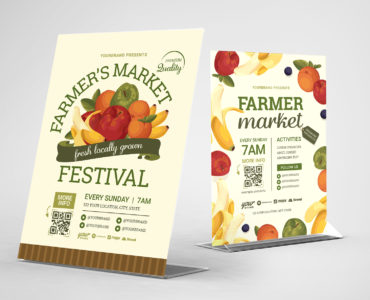 Farmers Market Flyer Templates (PSD, Ai, Vector)