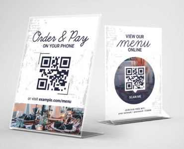 QR Code Check In Flyer Templates in PSD, Vector, Ai