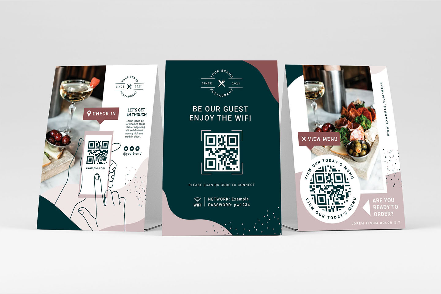 Flyer With Qr Code Template