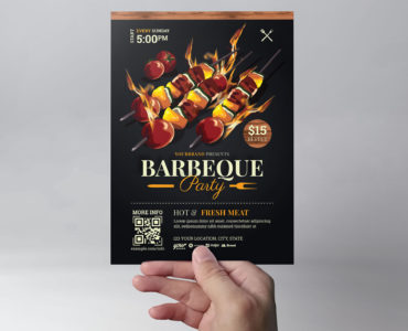 BBQ Flyer Template in PSD/Vector