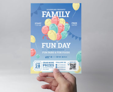 Family Fun Day Flyer Templates in PSD & Vector