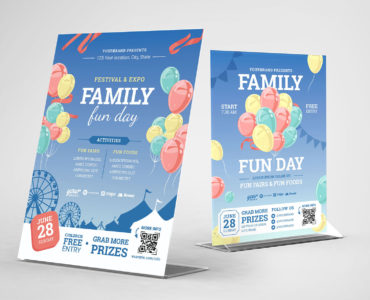 Family Fun Day Flyer Templates in PSD & Vector