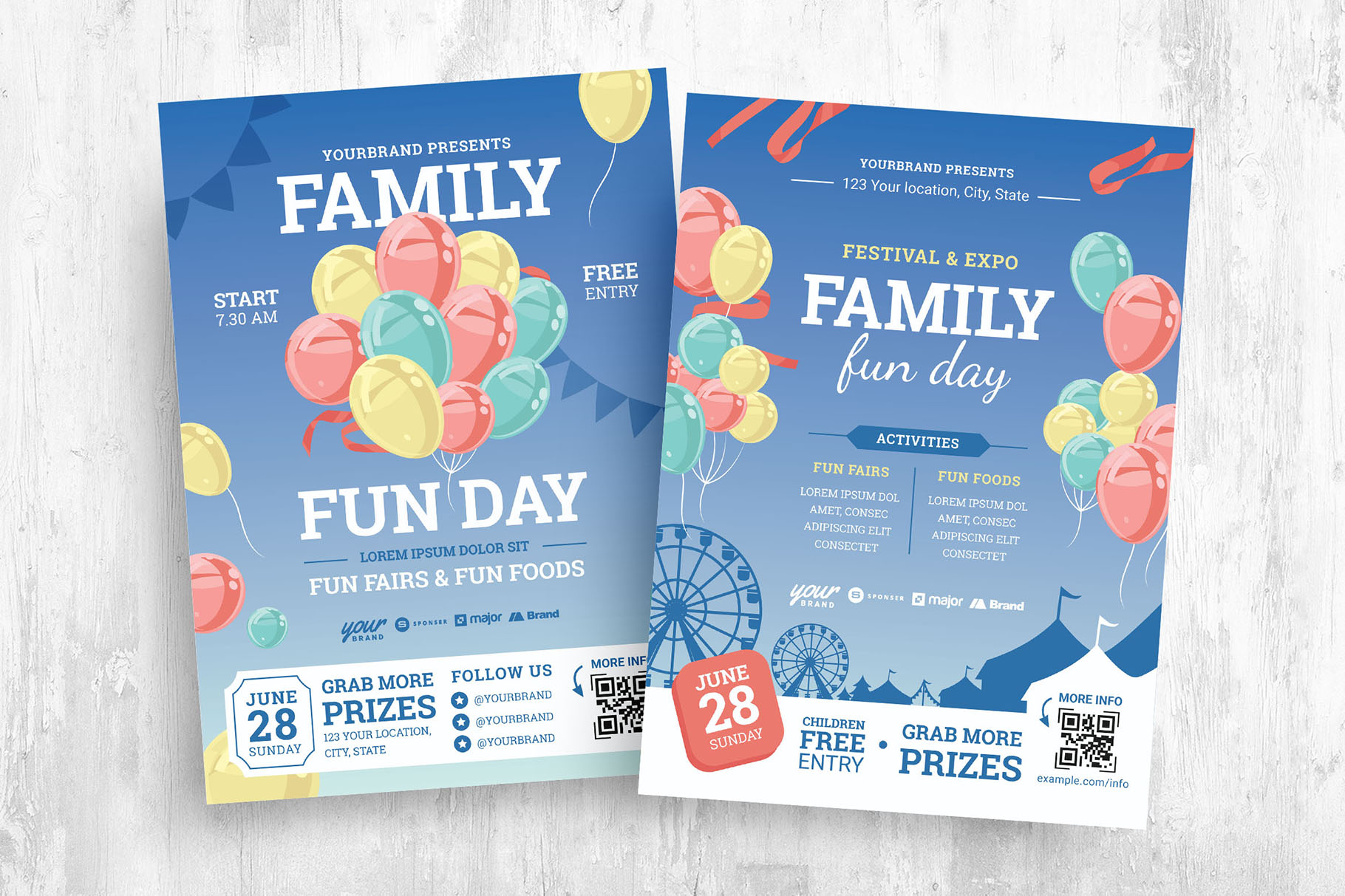 Family Fun Day Flyer Template Psd Ai Vector Brandpacks