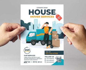 House Moving Service Flyer Template (PSD, Ai, Vector)