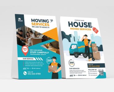 House Moving Service Flyer Template (PSD, Ai, Vector)