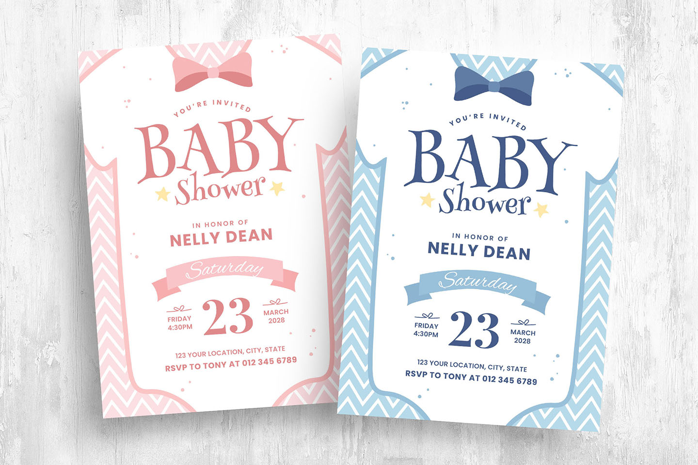 Baby Shower Invitation Flyer Template [PSD, Ai, Vector] - BrandPacks Within Baby Shower Flyer Template