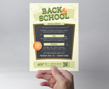 Back To School Flyer Template (PSD, Ai, Vector, EPS)