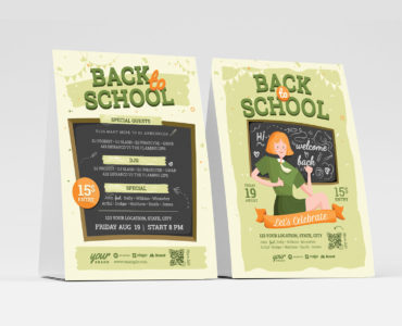 Back To School Flyer Template (PSD, Ai, Vector, EPS)