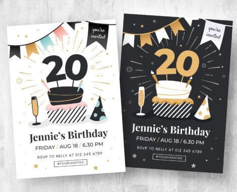 Birthday Party Flyer Template (PSD, Ai, Vector)
