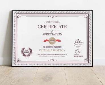 Certificate Template (PSD, Ai, Vector)