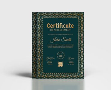 Classic Ornate Certificate Template (PSD, Ai, Vector)