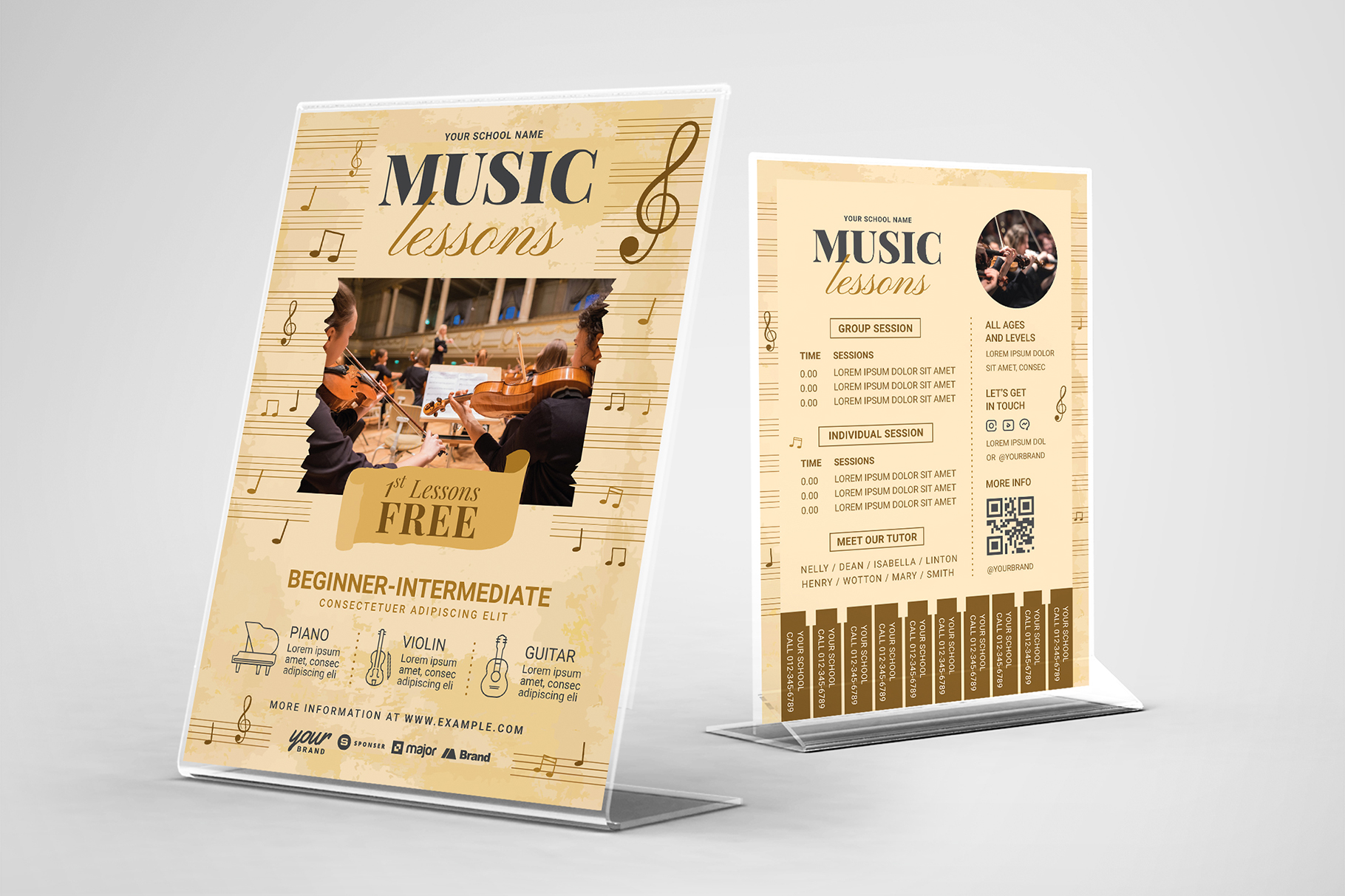 flyers templates music