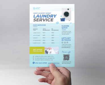 Laundry Flyer Template [PSD, Ai, Vector]
